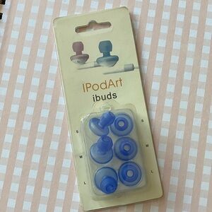 IPodArt iBuds Blue Silicone Earbud Accessories‎